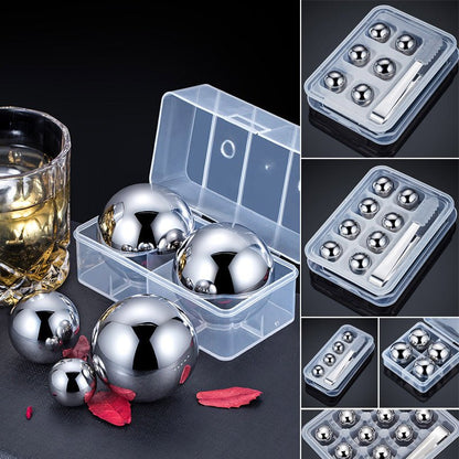 Stainless Steel Whiskey s – Set includes tray & tongs. Zero dilution, rapid chill. Perfect for a neat dram. A gentleman’s choice - UrbanNest Co