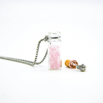 Rose Quartz Diffusing Necklace | Energy & Healing | Diffusing on the go - UrbanNest Co