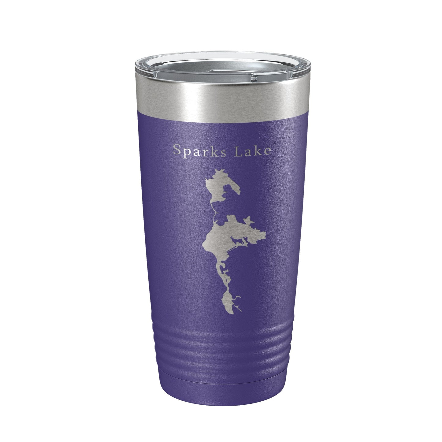 Sparks Lake Map Tumbler Travel Mug Insulated Laser Engraved Coffee Cup Oregon 20 oz - UrbanNest Co