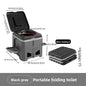 Foldable Portable Toilet for Car & Camping - Emergency Outdoor Stool with Odor - Proof Design, Adult Travel Toilet - UrbanNest Co
