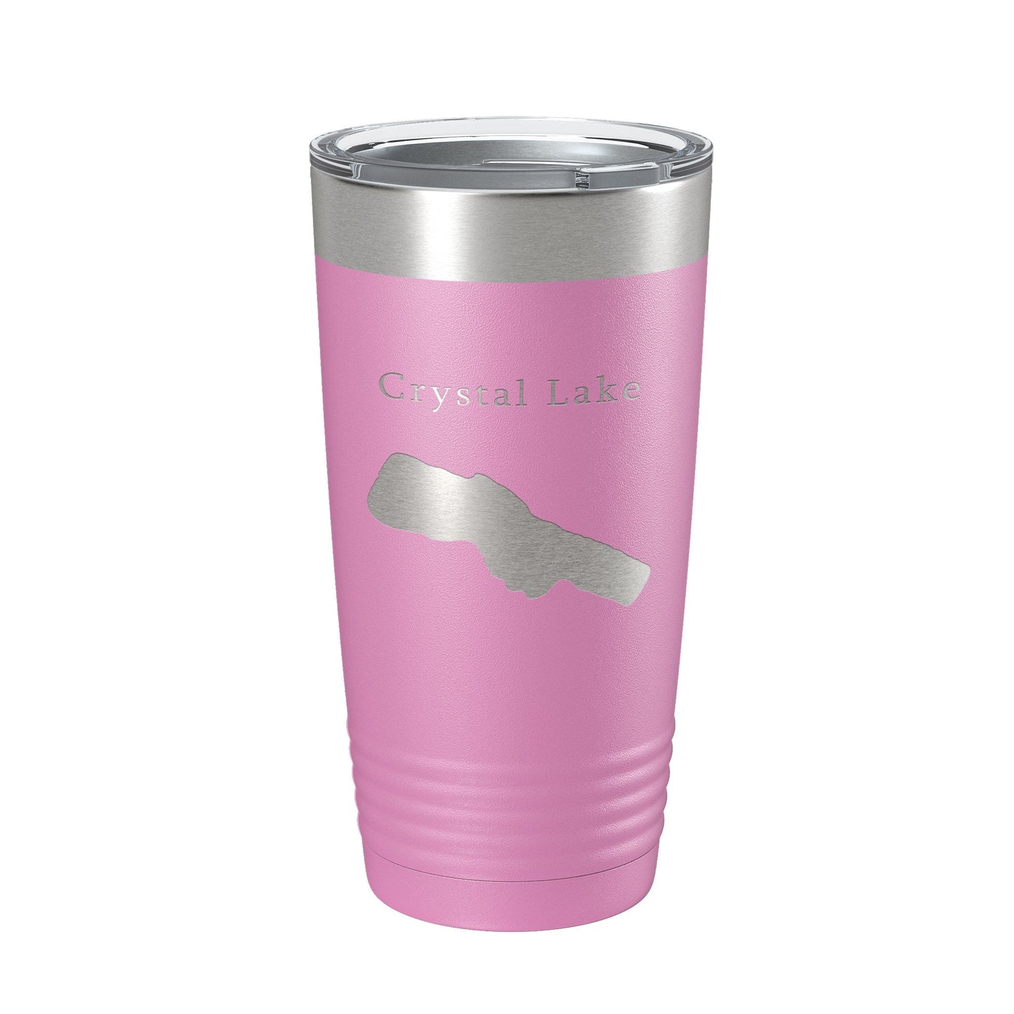 Crystal Lake Map Tumbler Travel Mug Insulated Laser Engraved Coffee Cup Michigan 20 oz - UrbanNest Co