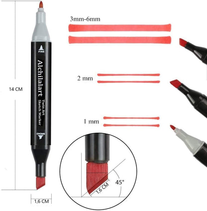 NNEDSZ 168 Colours Graffiti Pen Permanent Marker Pens Set for Adults and Children - UrbanNest Co
