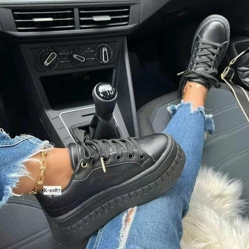 Casual Platform Women's Shoes Flat Womens Sneakers - UrbanNest Co