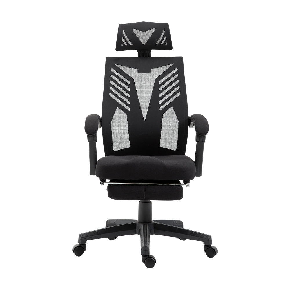 Artiss Mesh Office Chair Recliner Black - UrbanNest Co