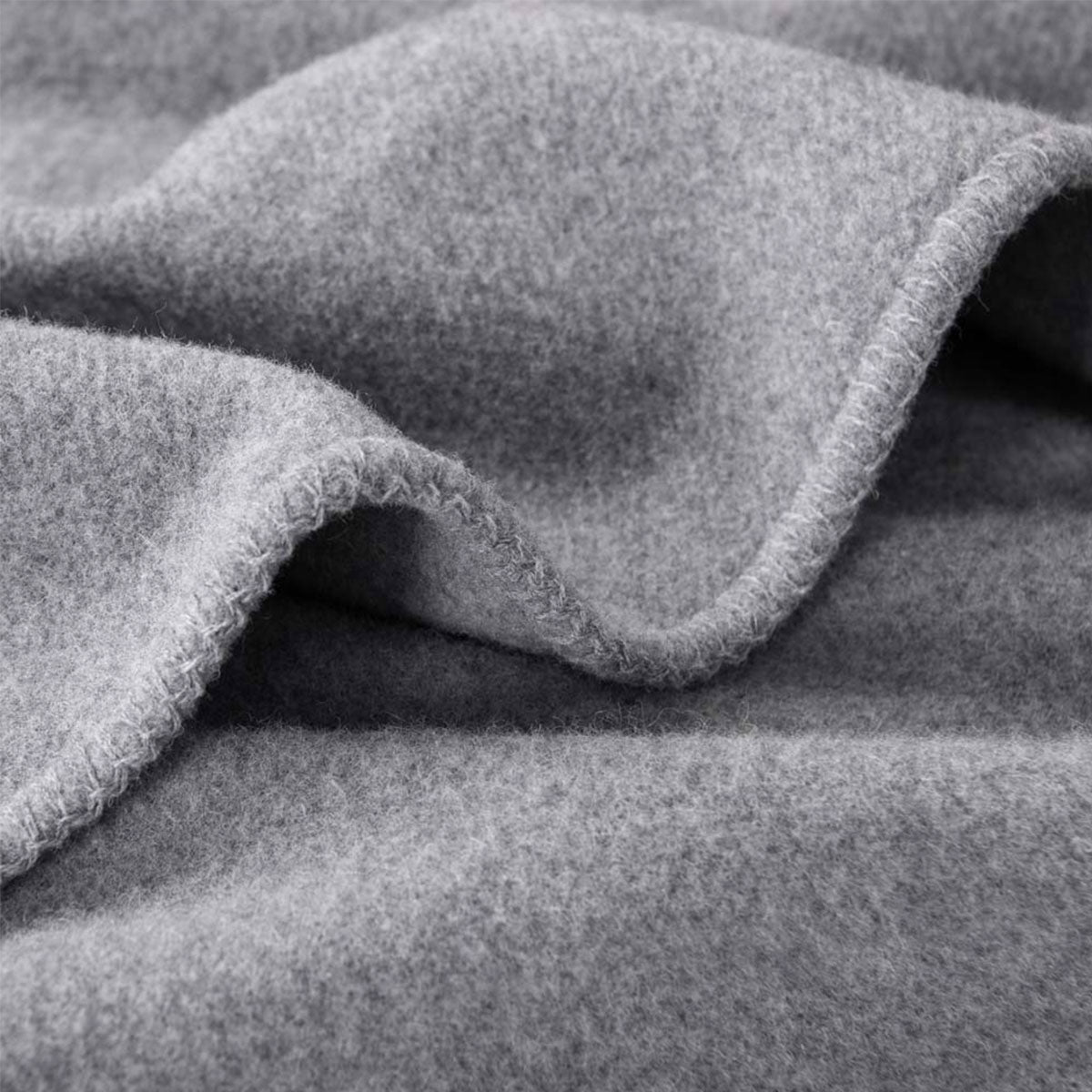 Laconia 400GSM Premium Australian Pure Wool Blanket Grey Double - UrbanNest Co