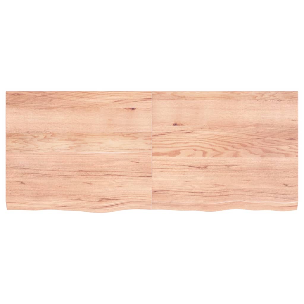 NNEVL Table Top Light Brown 120x50x4 cm Treated Solid Wood Oak - UrbanNest Co