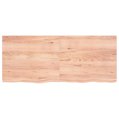 NNEVL Table Top Light Brown 120x50x4 cm Treated Solid Wood Oak - UrbanNest Co