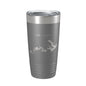 Lake James Map Tumbler Travel Mug Insulated Laser Engraved Coffee Cup North Carolina 20 oz - UrbanNest Co