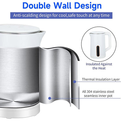 1.8L Capacity 304 Stainless Steel Electric Kettle Grade Food Safe Durable - UrbanNest Co