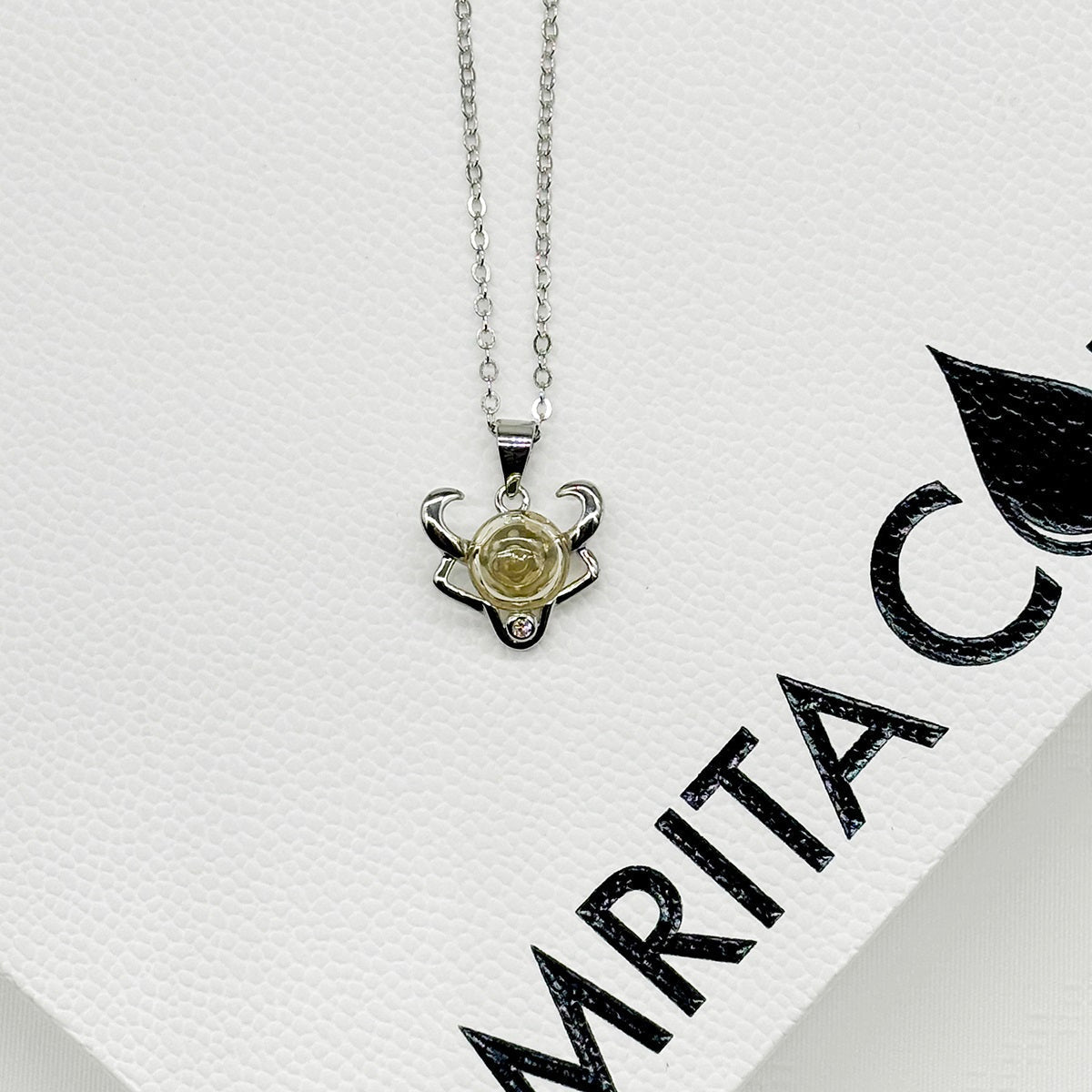 Sterling Silver Zodiac Aroma Necklace - Taurus April - May | Perfect Birthday Gift | Energy & Healing | Diffuse on the go - UrbanNest Co