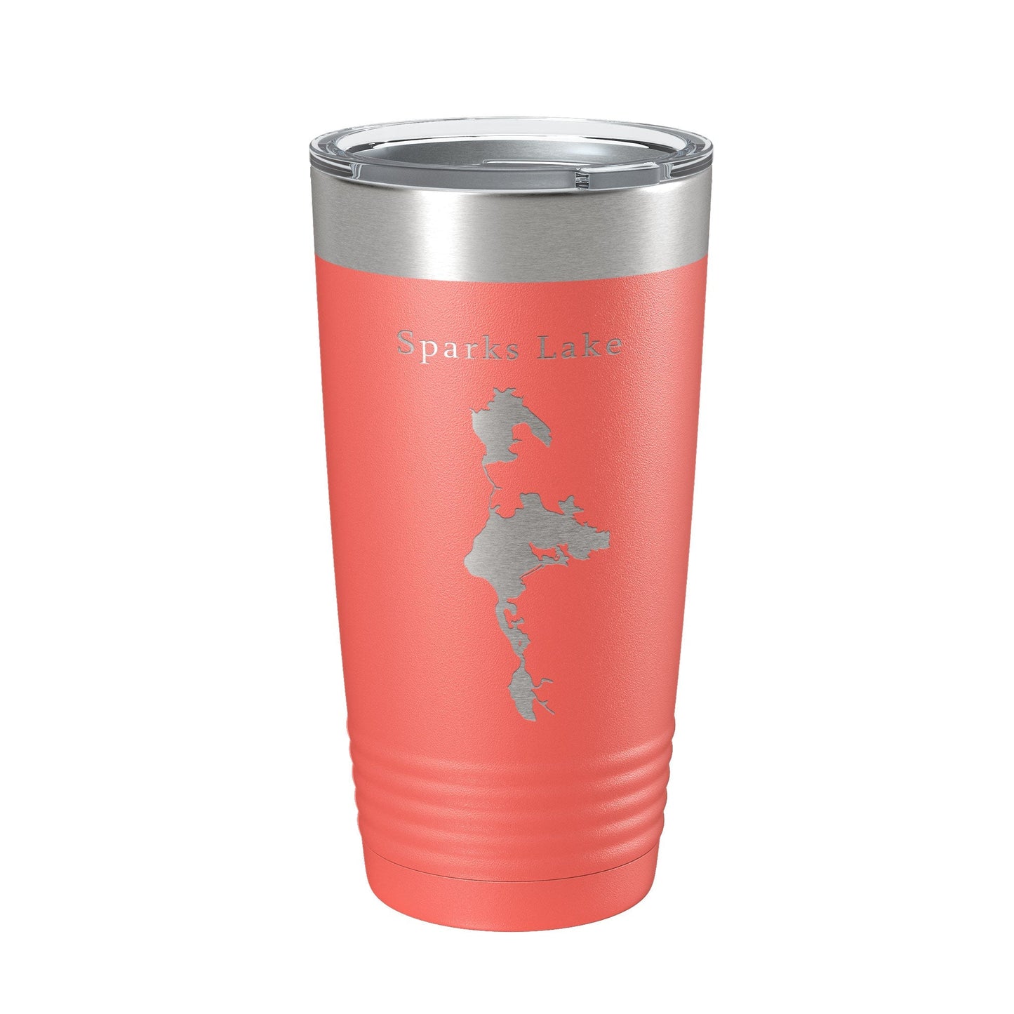 Sparks Lake Map Tumbler Travel Mug Insulated Laser Engraved Coffee Cup Oregon 20 oz - UrbanNest Co