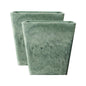 SOGA 2X 27cm Green Grey Square Resin Plant Flower Pot in Cement Pattern Planter Cachepot for Indoor Home Office - UrbanNest Co