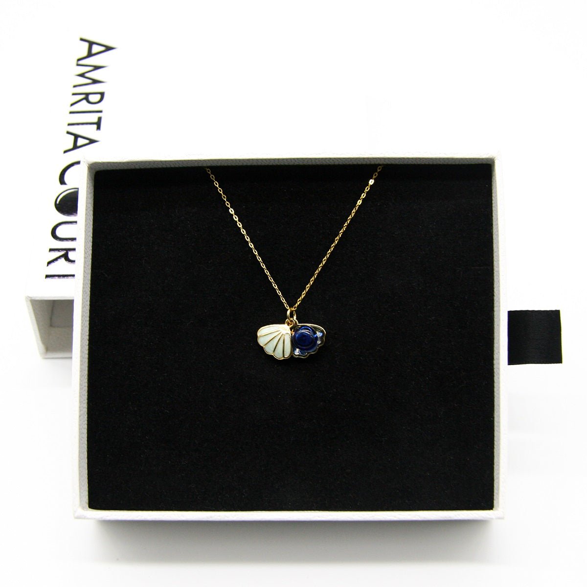 Green Shell Murano Aroma Necklace - Oceanic Depths | Energy & Healing | Diffuse on the go | Sterling Silver Gift - UrbanNest Co