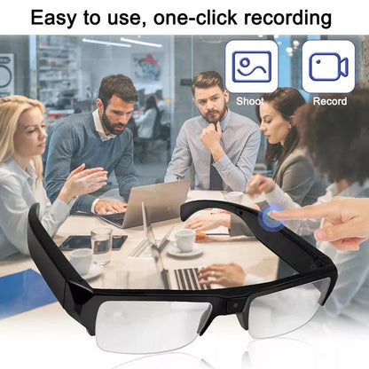 1080P HD Mini Camera Glasses Wearable DVR Video Recorder Black - UrbanNest Co
