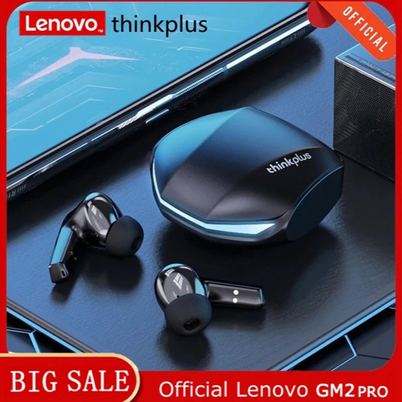 100% Original Lenovo GM2 Pro Bluetooth Wireless Earphone High - Quality Noise - Canceling TWS Gaming Earbuds With Multiple Devices - UrbanNest Co