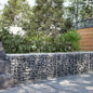 NNEVL Gabion Basket with Cover 200x50x50 cm Galvanised Iron - UrbanNest Co