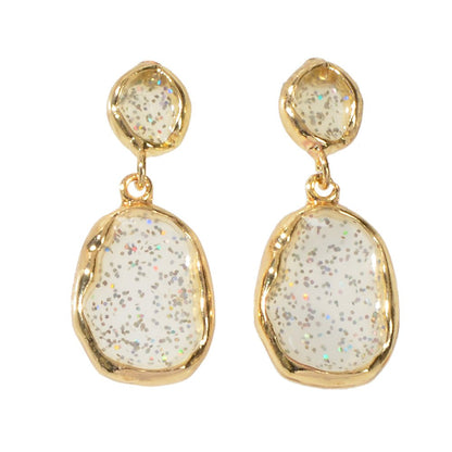 Party Decoration Transparent Trendy Shining Square Dangle Hypoallergenic Earring - UrbanNest Co