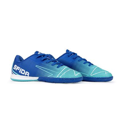 Conquer Kid's Indoor Football Shoes - Royal - UrbanNest Co