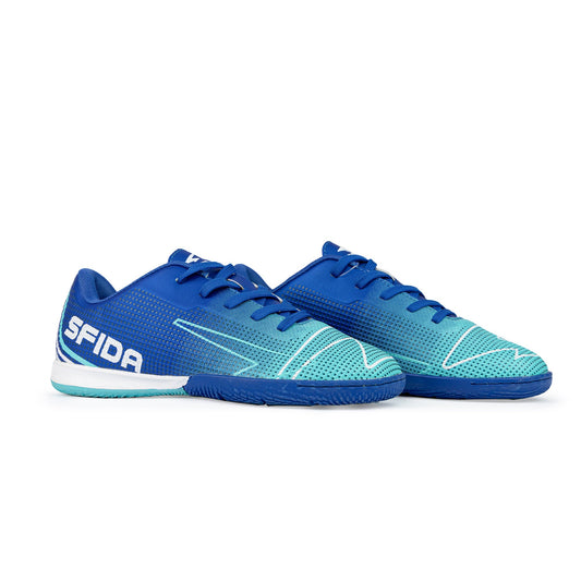 Conquer Kid's Indoor Football Shoes - Royal - UrbanNest Co