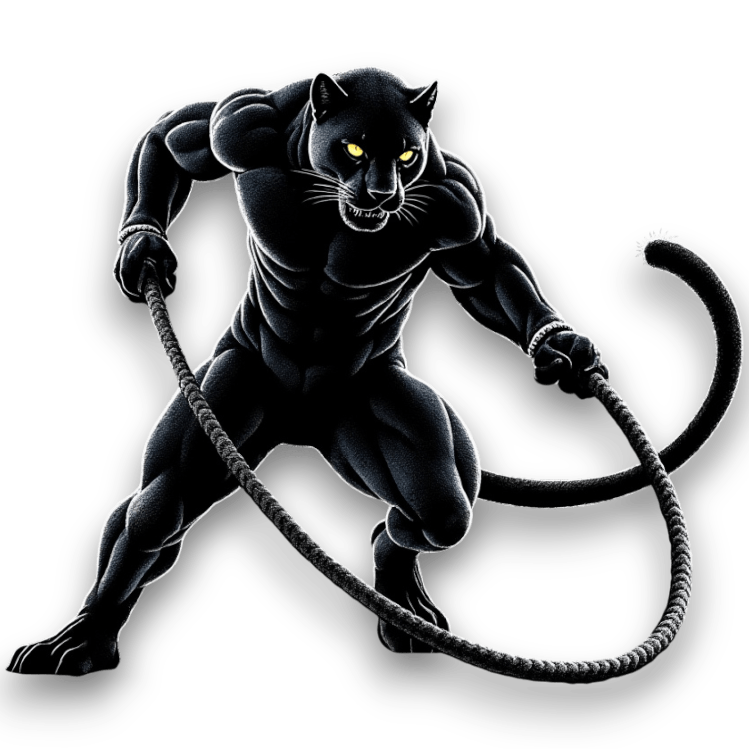 Black Panther Heavy Flow Rope - 24mm, 1.25 kg - UrbanNest Co