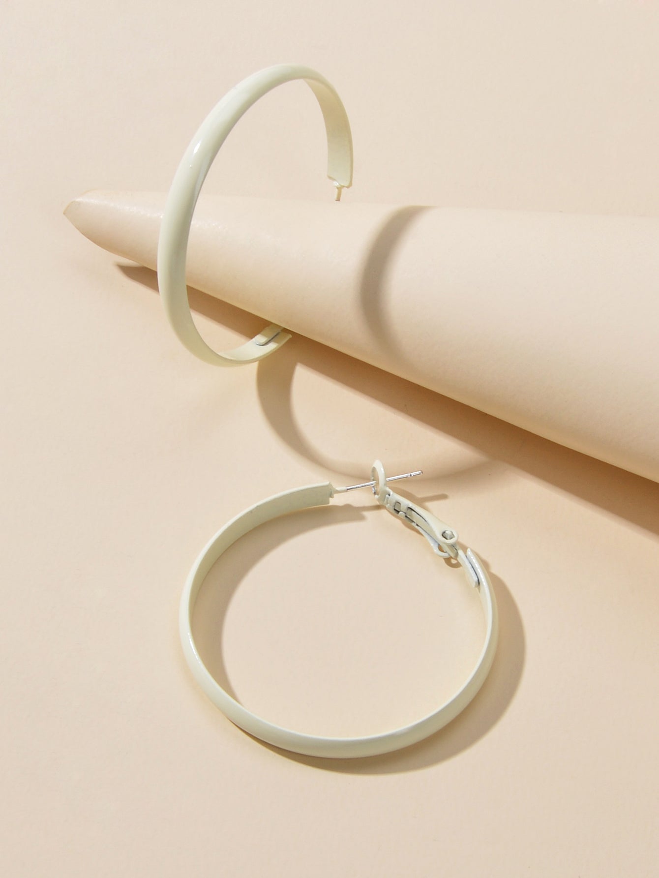 Party Decoration Women Beige Big Circle Hoop Dangle Boho Chic Holiday Earrings - UrbanNest Co