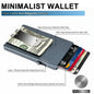 Minimalist Pop up Wallet with Money Clip, All Aluminum Slide Rfid Slim Card Holder - UrbanNest Co
