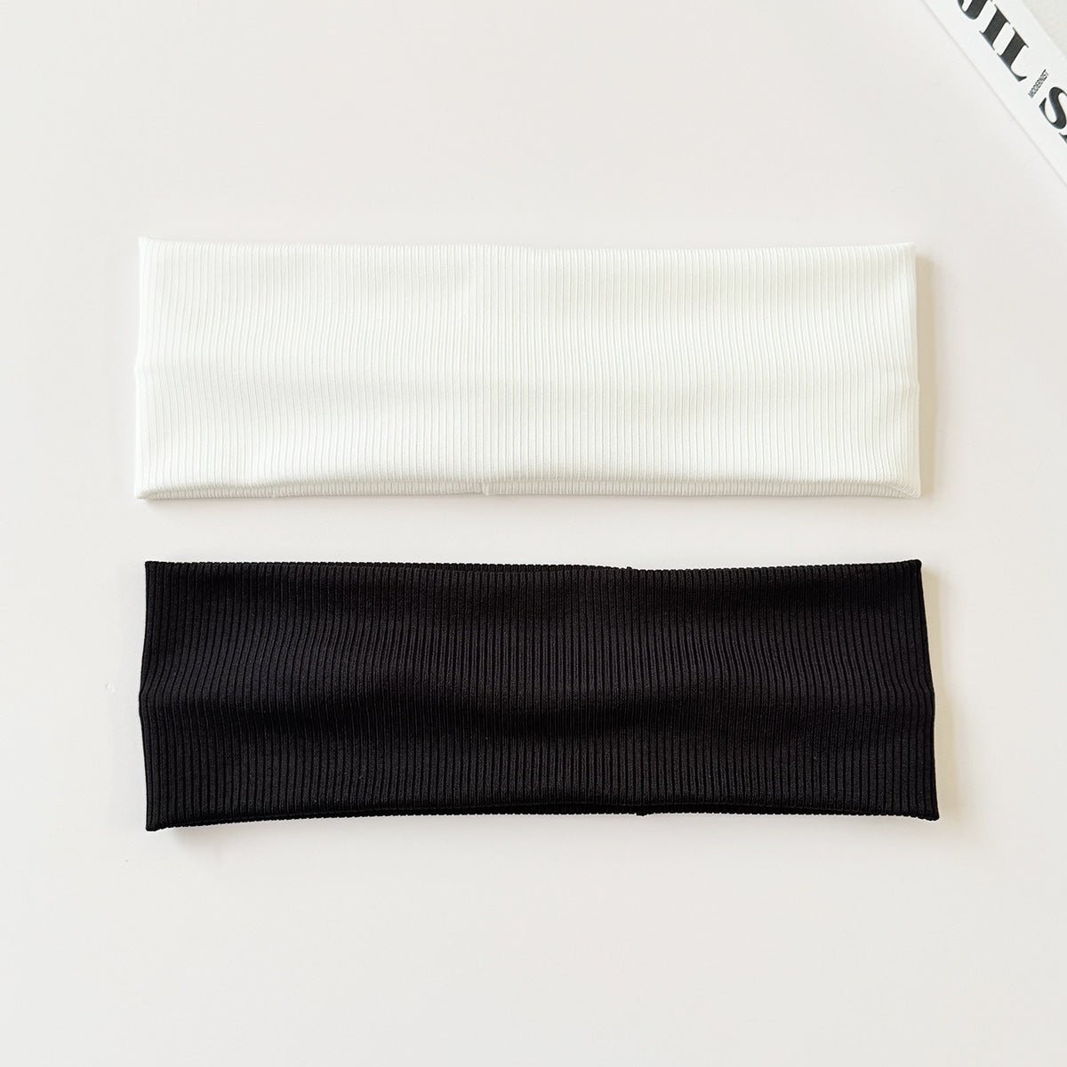 Cotton Elastic Headband Wide Sweat - Absorbent Band, Solid Color, Multi - Functional Headwear - UrbanNest Co