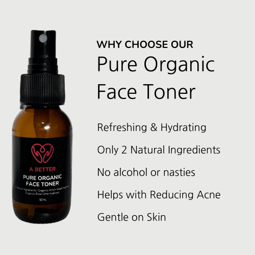 Pure Organic Face Toner 50mL Amber Glass Bottle - UrbanNest Co