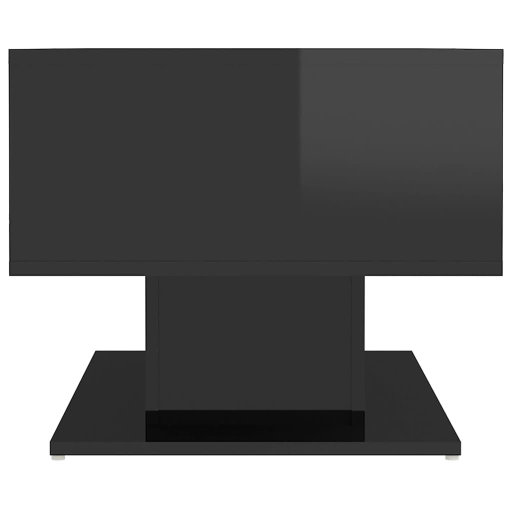 NNEVL Coffee Table High Gloss Black 103.5x50x44.5 cm Chipboard - UrbanNest Co