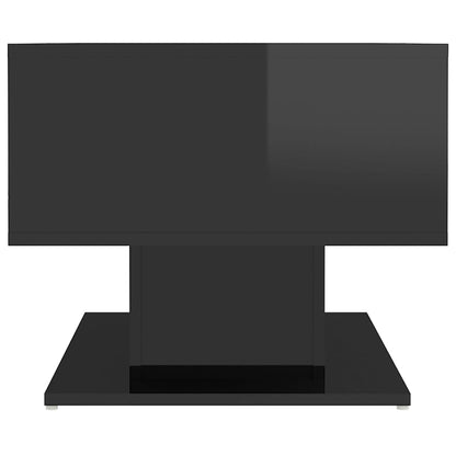 NNEVL Coffee Table High Gloss Black 103.5x50x44.5 cm Chipboard - UrbanNest Co