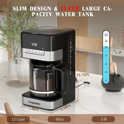 American style keep warm function electric programmable single service drip coffee machine - UrbanNest Co