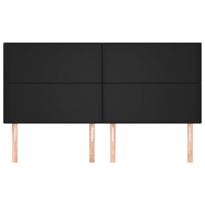 NNEVL Headboards 4 pcs Black 80x5x78/88 cm Faux Leather - UrbanNest Co