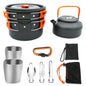 2 - 3 person Camping Cooking Ware Sets Pots Pans Picnic - UrbanNest Co