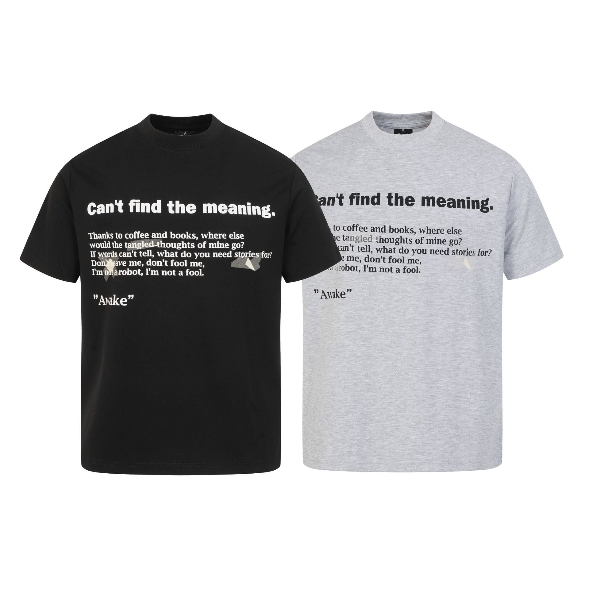 Letter Print T-Shirt High Street Loose Unisex Couple Style Short Sleeve - UrbanNest Co