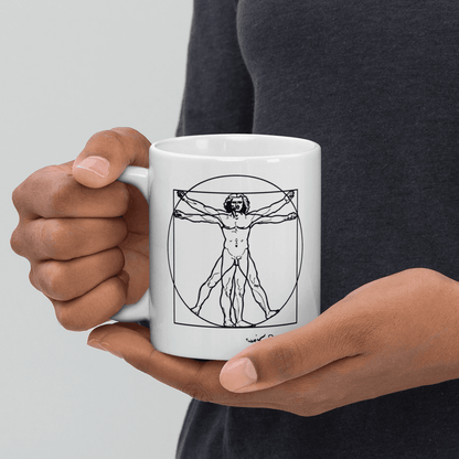 Leonardo Da Vinci, Vitruvian Man Sketch Mug - UrbanNest Co