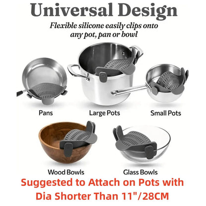 Adjustable Clip - On Pot Strainer - UrbanNest Co