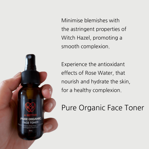 Pure Organic Face Toner 50mL Amber Glass Bottle - UrbanNest Co