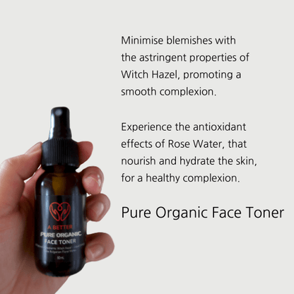 Pure Organic Face Toner 50mL Amber Glass Bottle - UrbanNest Co