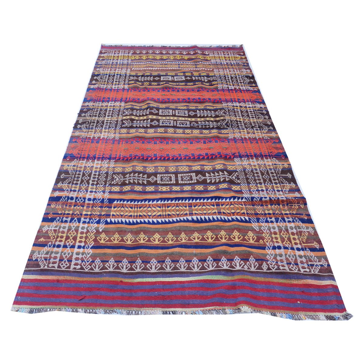 Baluch Soumak Stiletto Vintage Rug - UrbanNest Co