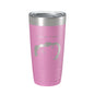 Carter Lake Map Tumbler Travel Mug Insulated Laser Engraved Coffee Cup Iowa Omaha Nebraska 20 oz - UrbanNest Co