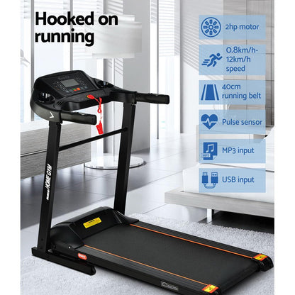 Everfit Treadmill Electric Home Gym Fitness Exercise Machine Foldable 400mm - UrbanNest Co