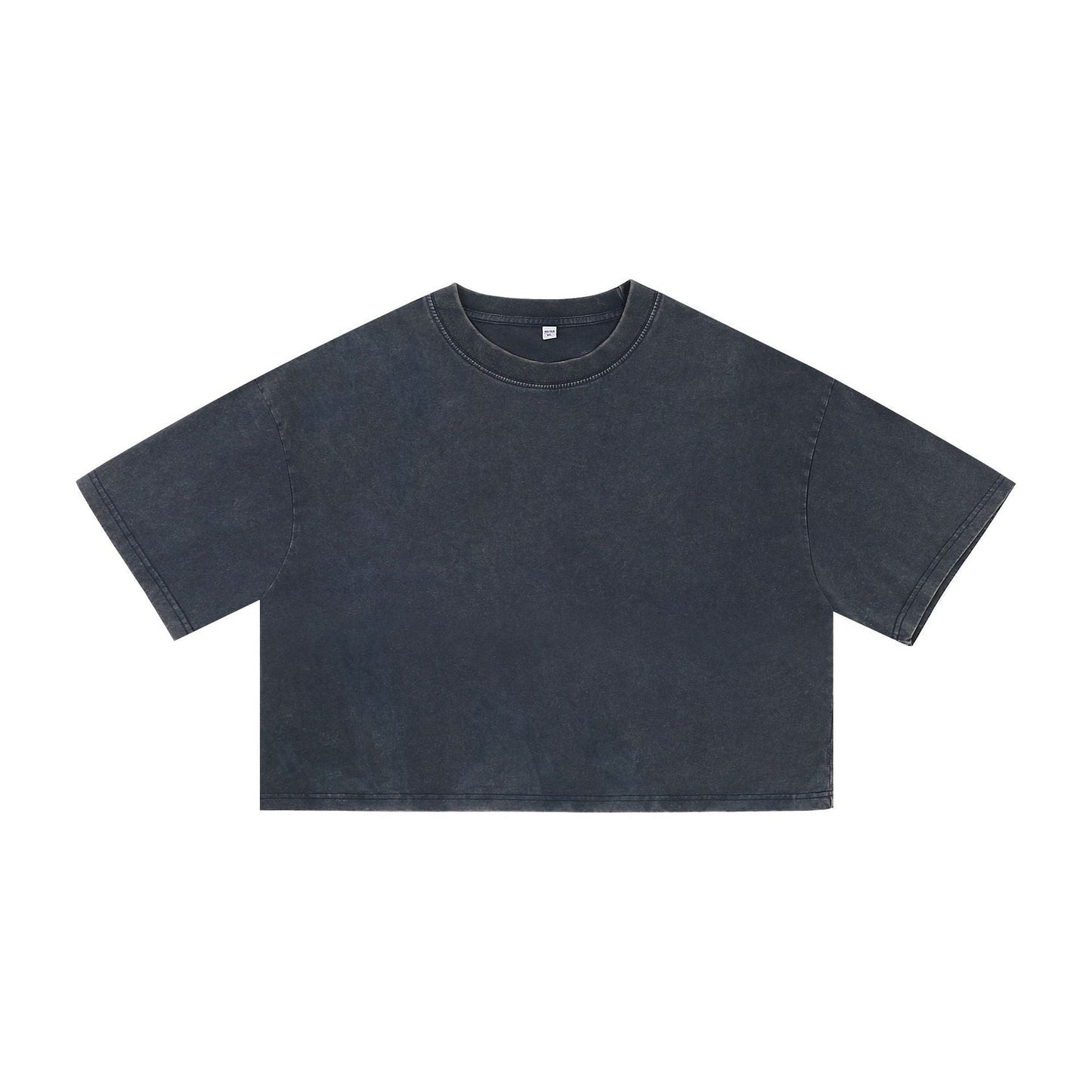 Short women's vintage washed snowflake pure cotton short - sleeve T-shirt - UrbanNest Co