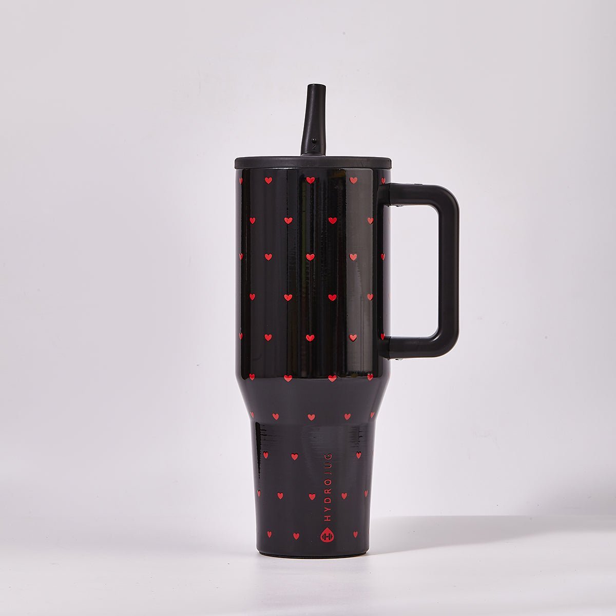 HydroJug Queen of Hearts Traveler Tumbler – Black Valentine Limited Edition - UrbanNest Co