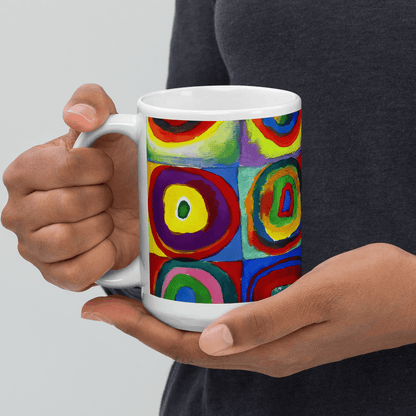 Wassily Kandinsky, Farbstudie - Color Study, Squares with Concentric Circles, 1913 Artwork Mug - UrbanNest Co