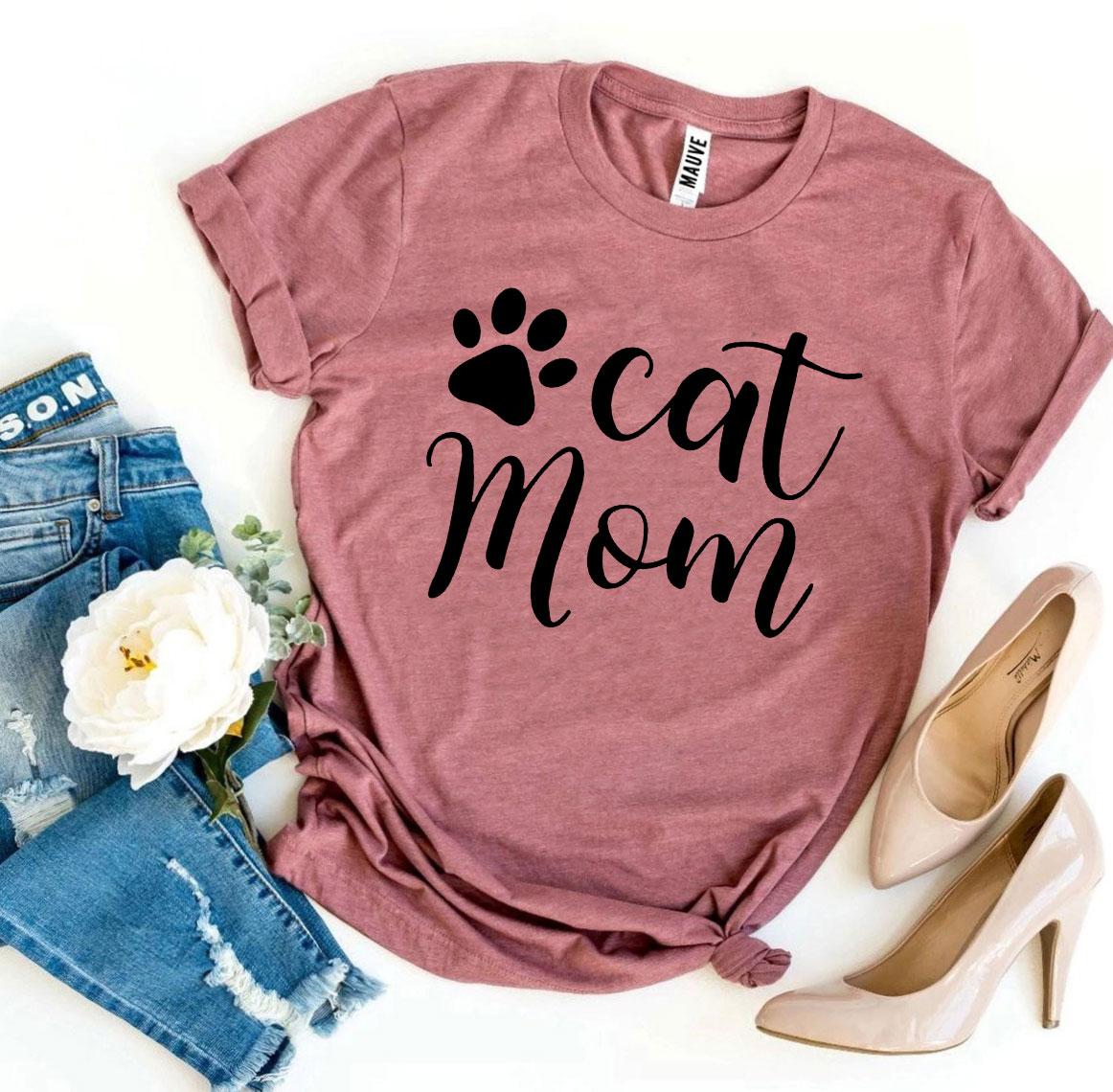 Cat Mom T-shirt - UrbanNest Co