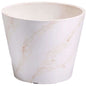 Red & White Imitation Marble Pot 25cm - UrbanNest Co