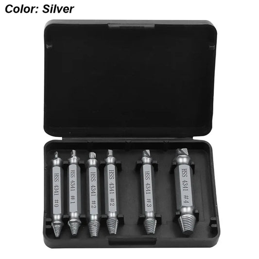 Damaged Screw Extractor Set HSS Drill Bit Stripped Broken Remover Small Easily Quickly Take Out Kit Easy Demolition Power Tools - UrbanNest Co