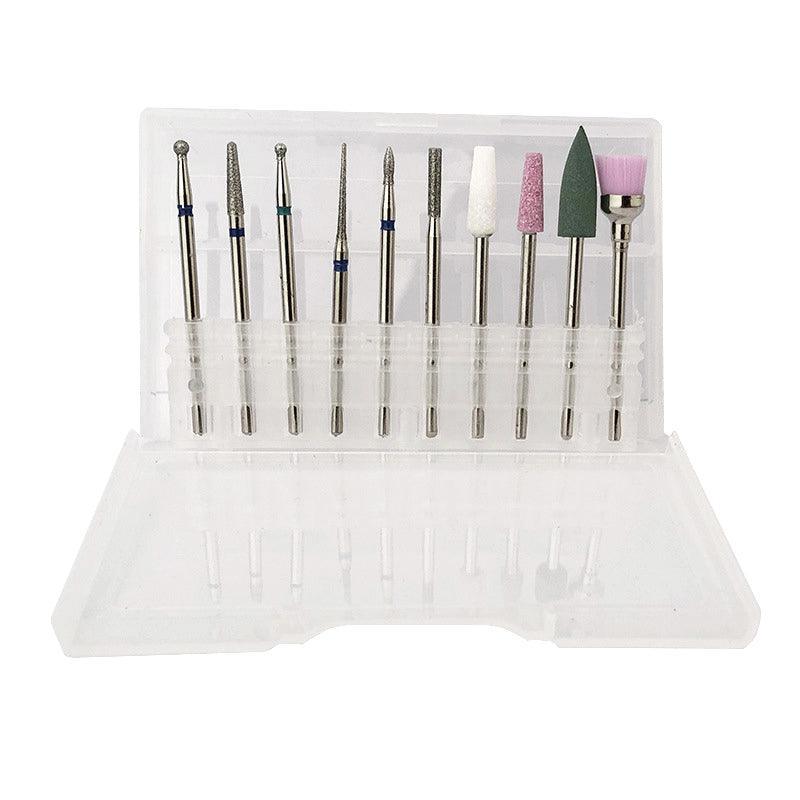 10Pcs Diamond Nail Drill Bits Set - Electric Manicure and Pedicure Tool - UrbanNest Co