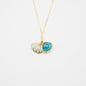 Green Shell Murano Aroma Necklace - Ocean Breeze | Energy & Healing | Diffuse on the go | Sterling Silver Gift - UrbanNest Co