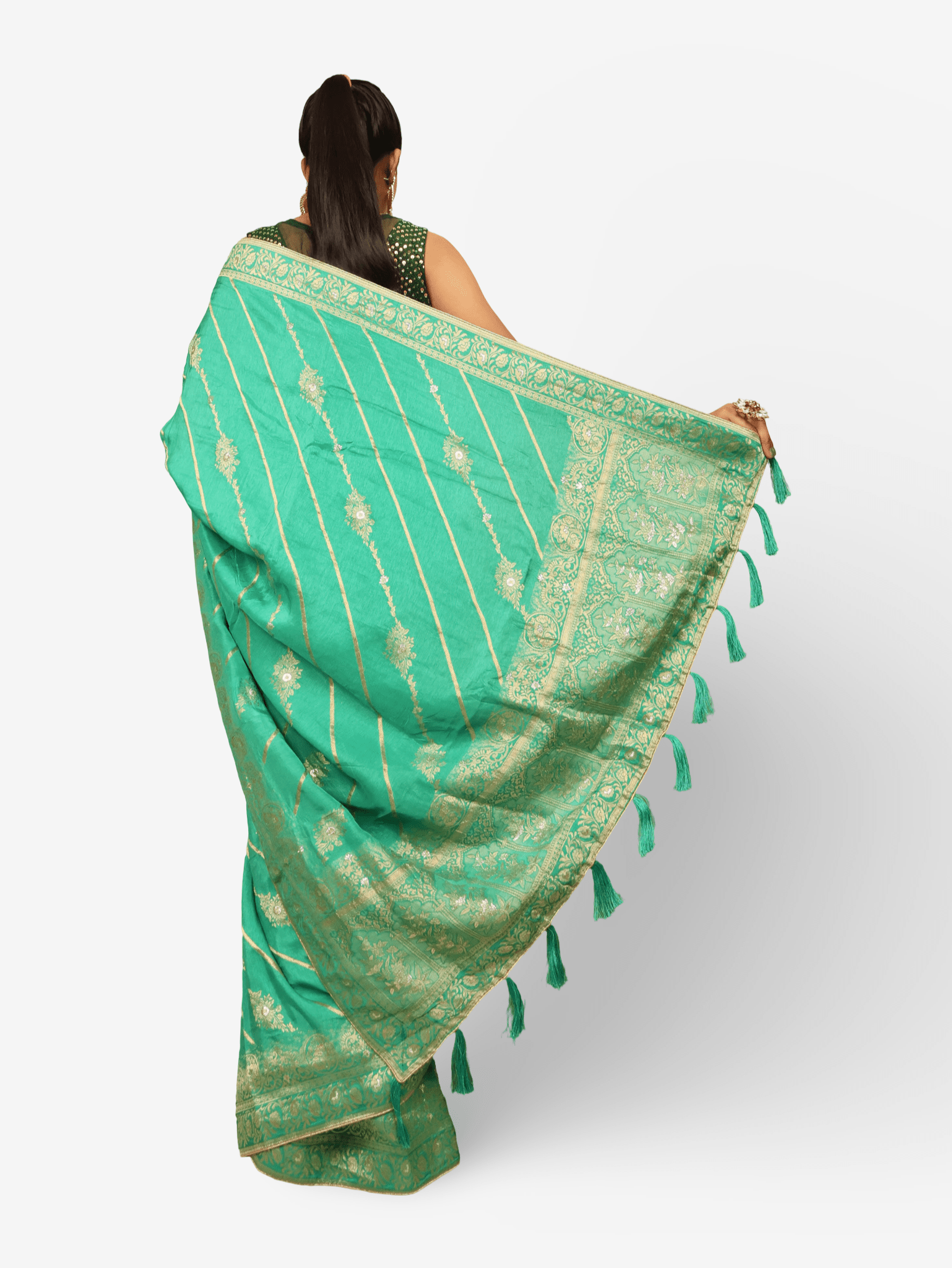 Designer Woven Banarsi Saree by Shreekama - UrbanNest Co